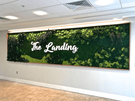 The Landing Bistro Green Wall at Collington The Landing Bistro Green Wall at Collington